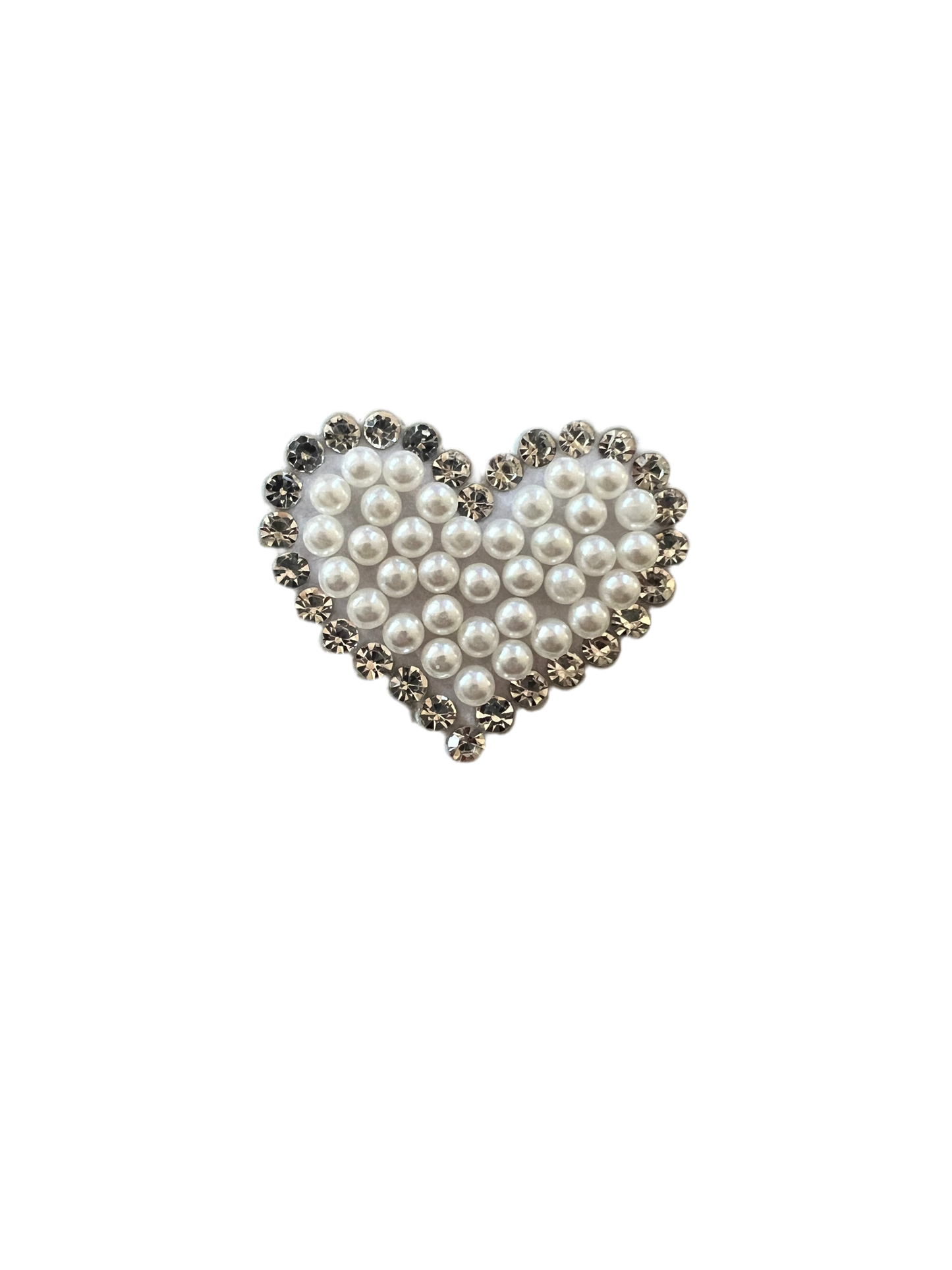 Pearl & Rhinestone Heart