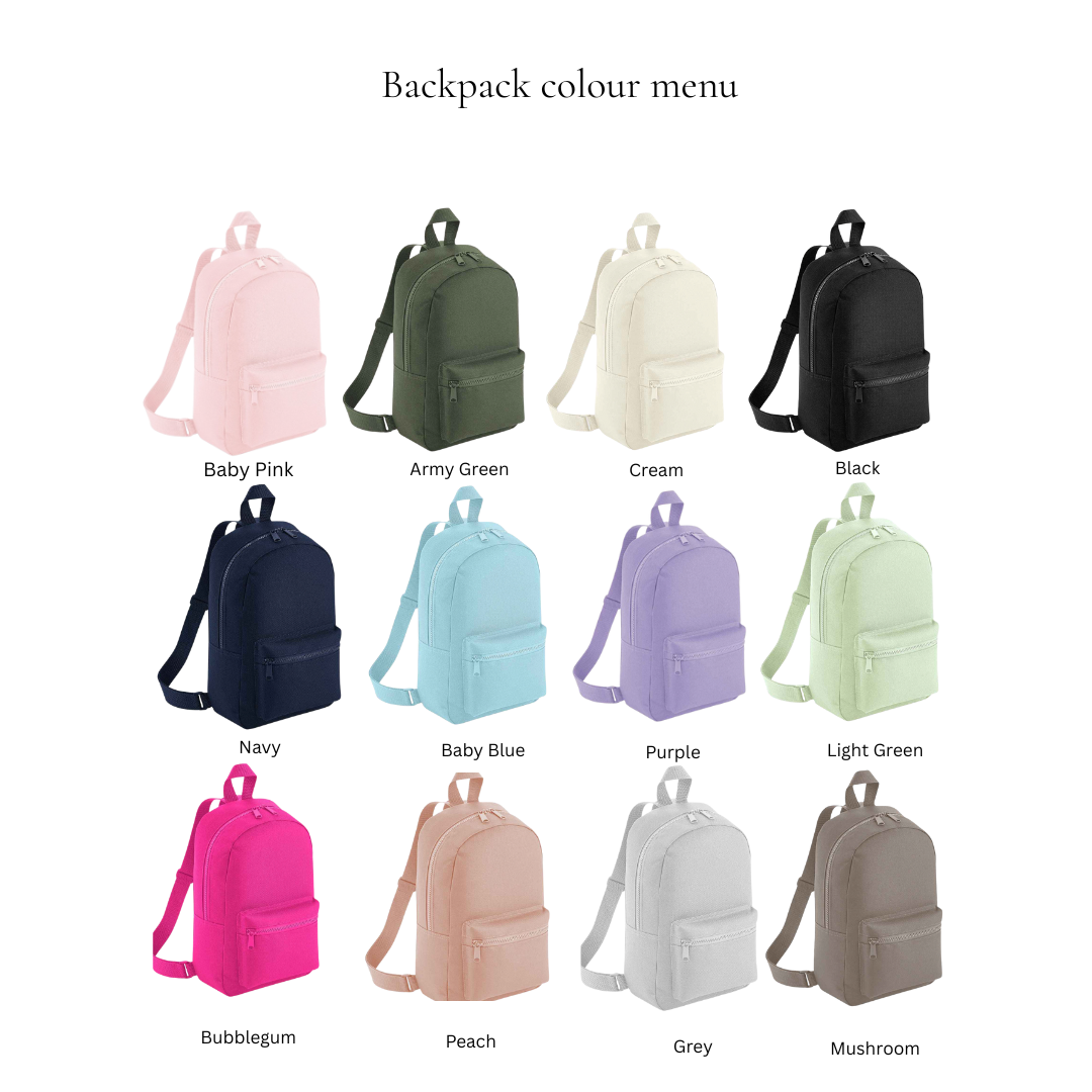 Embroidered Toddler backpack with motif