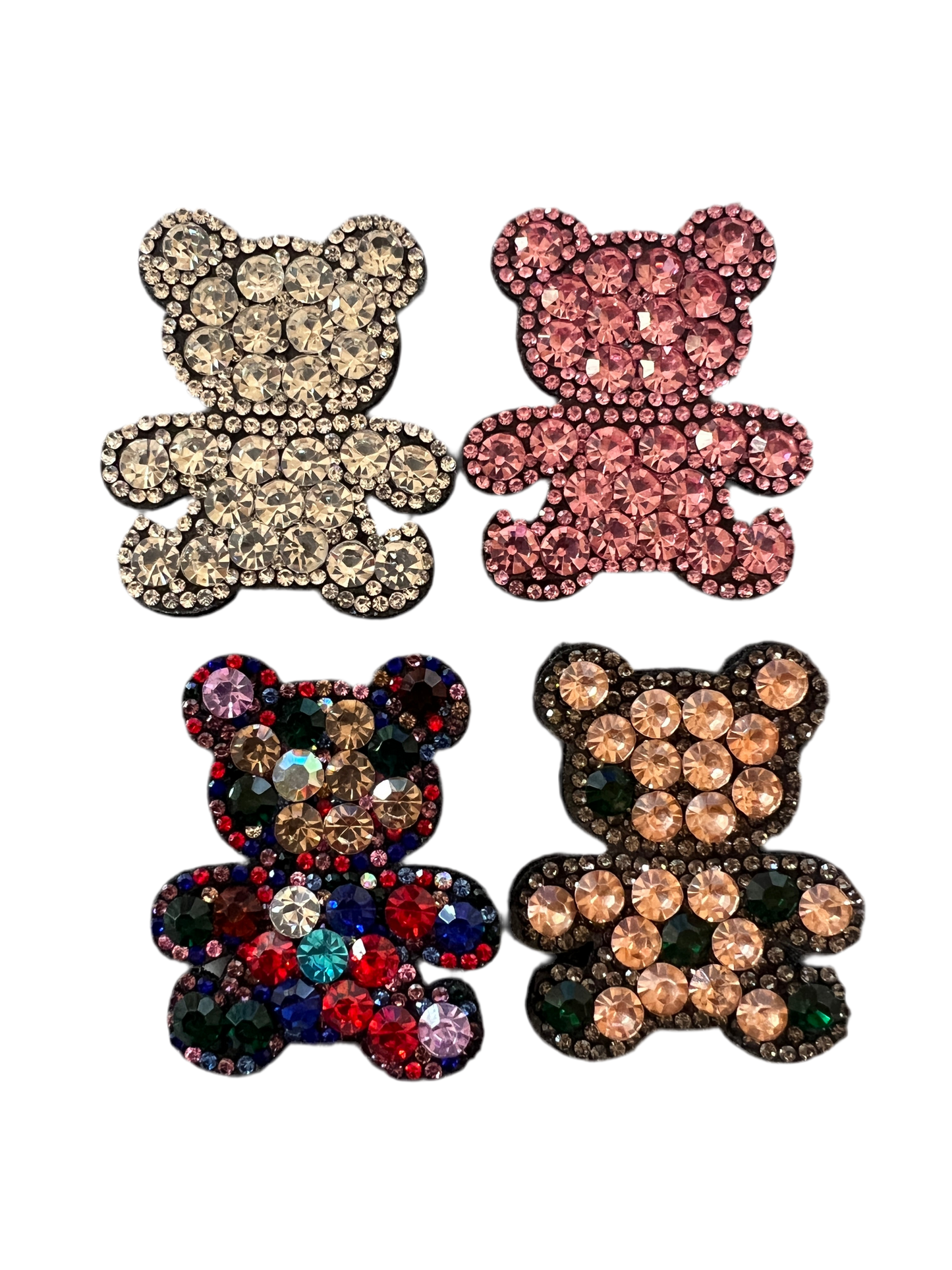 Rhinestone teddy bear patch