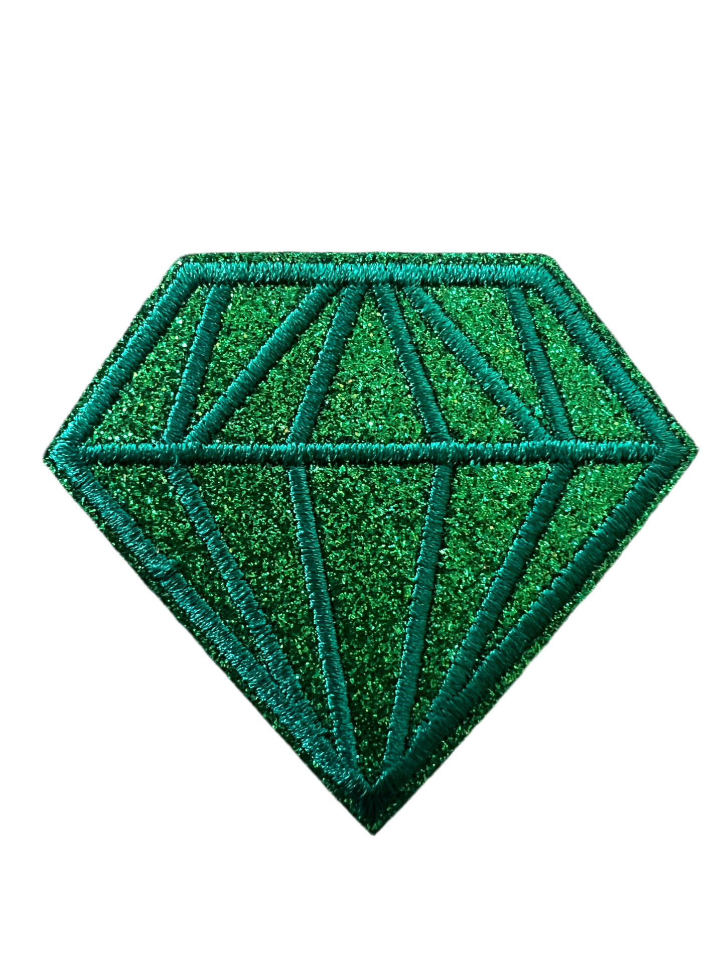 Large Embroidered & Glitter Diamonds