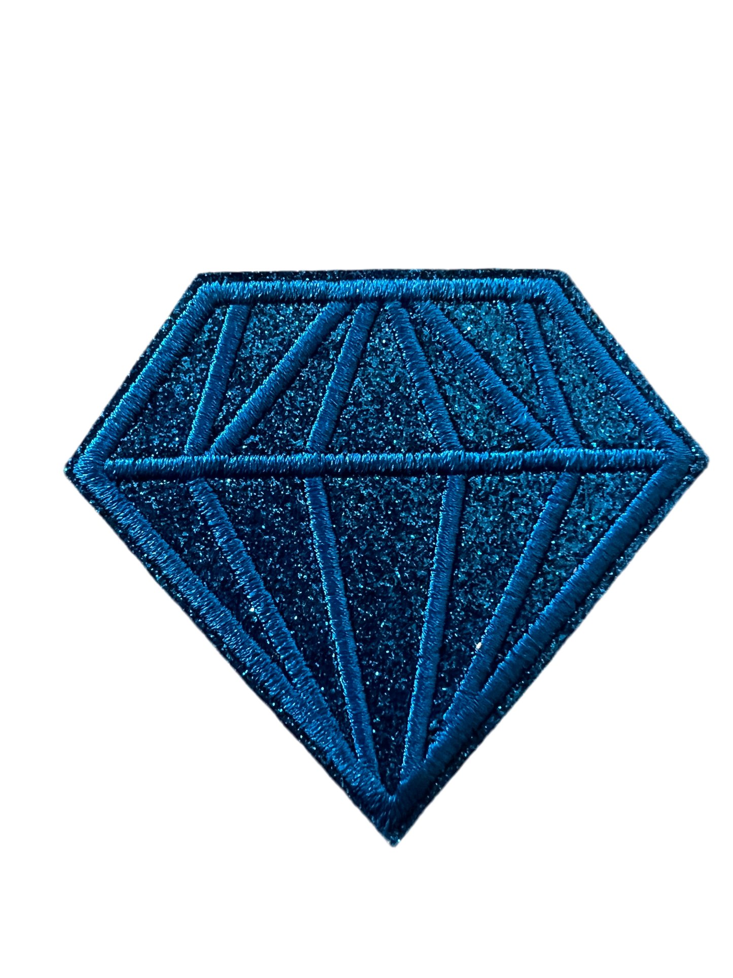 Large Embroidered & Glitter Diamonds