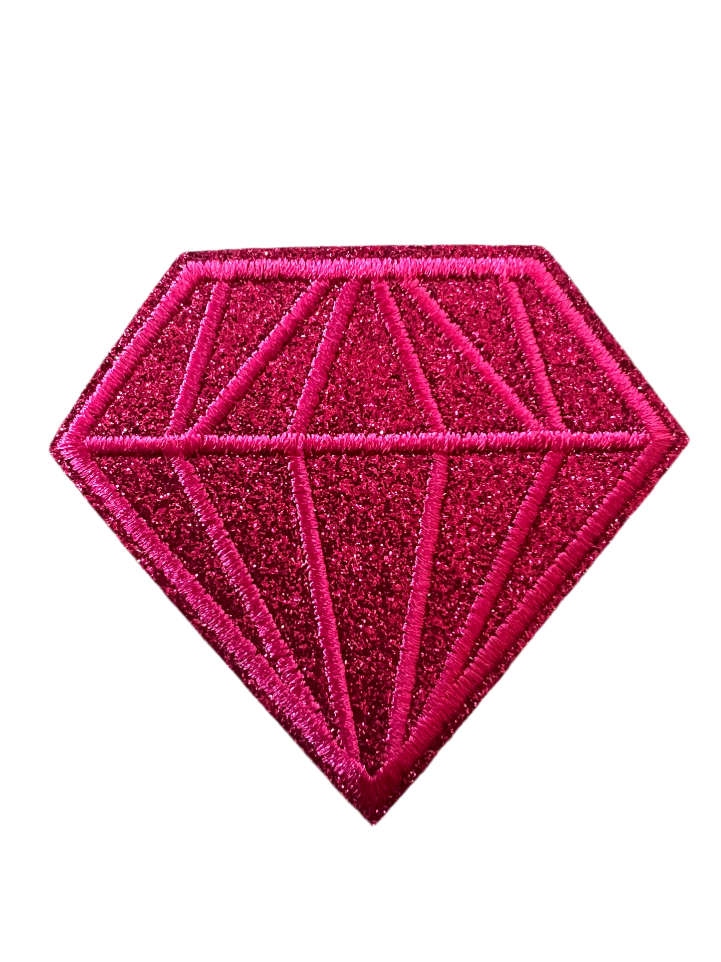 Large Embroidered & Glitter Diamonds