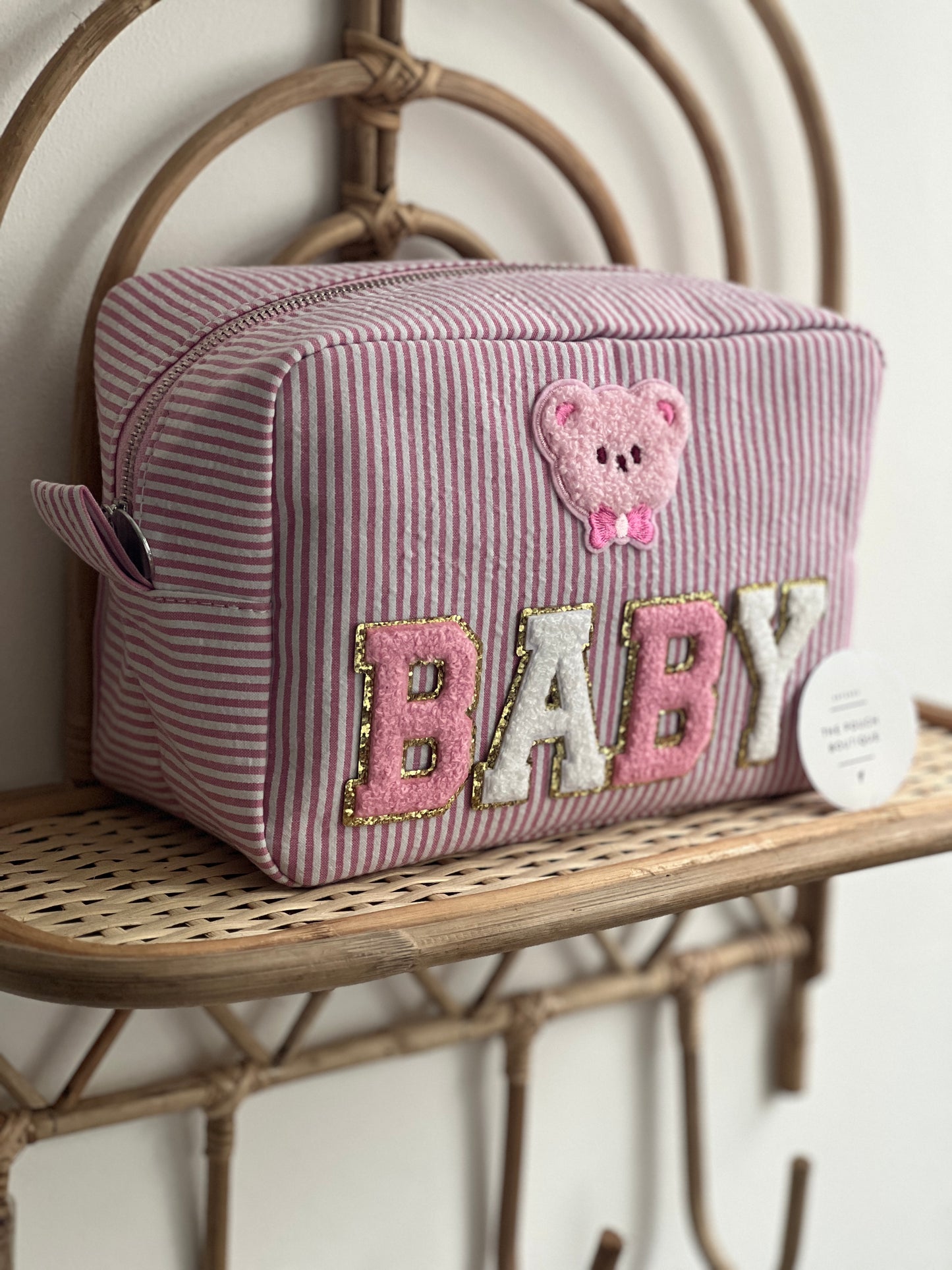 Stripey Seersucker Pouches