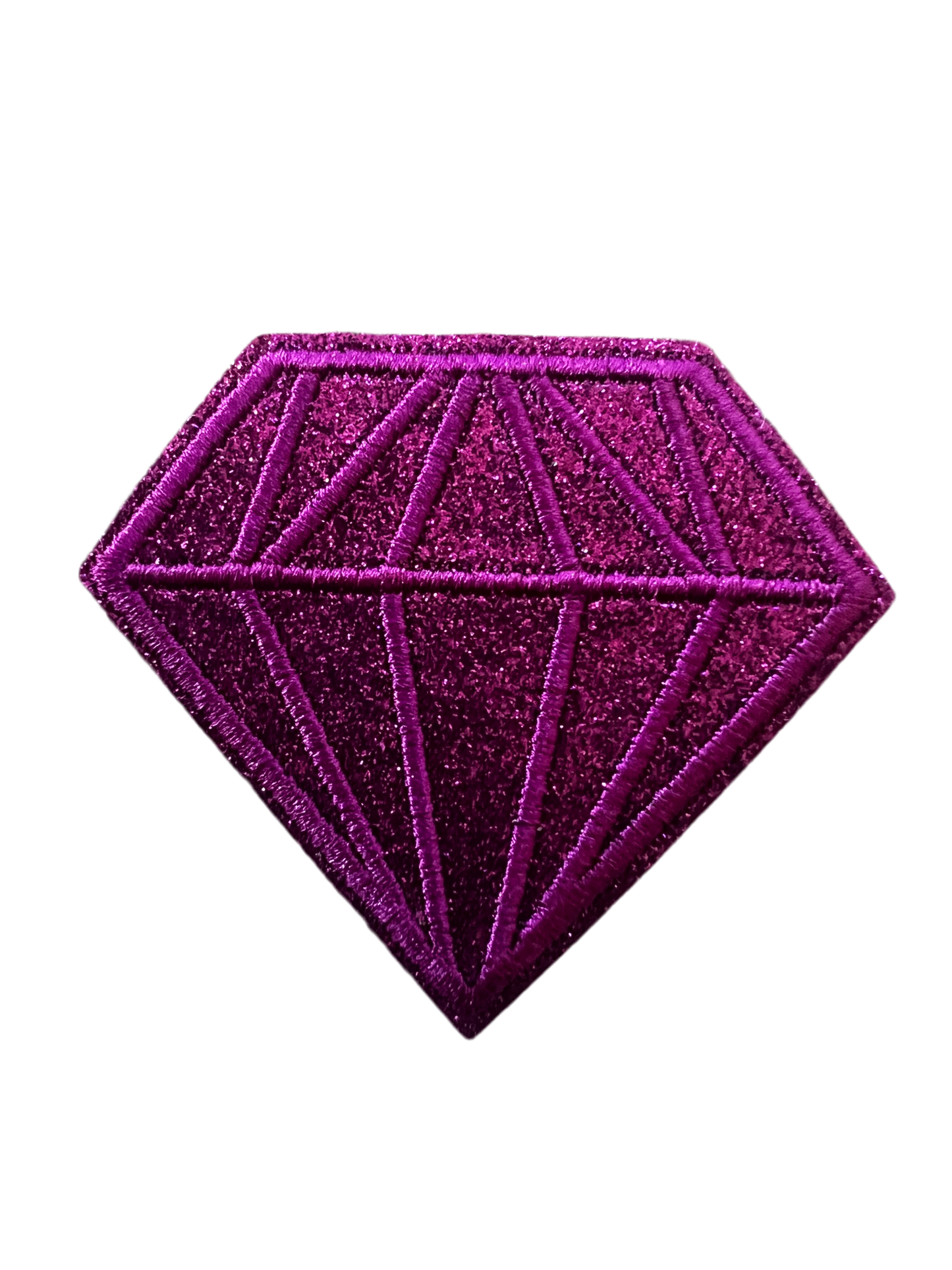 Large Embroidered & Glitter Diamonds