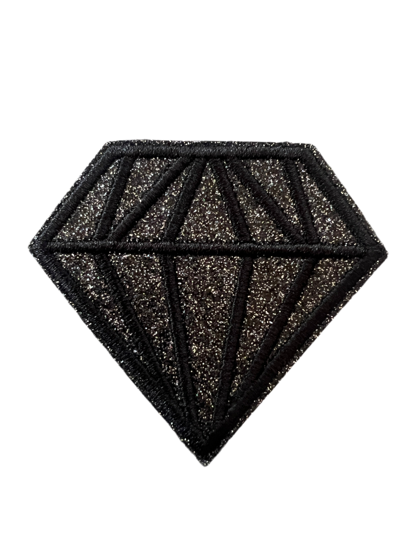 Large Embroidered & Glitter Diamonds
