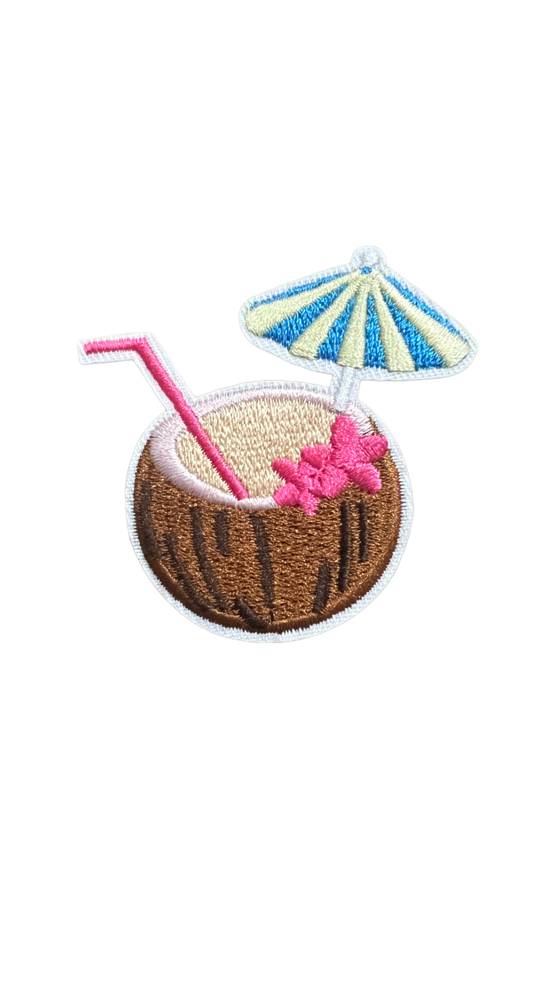 Coconut Cocktail Embroidered Patch