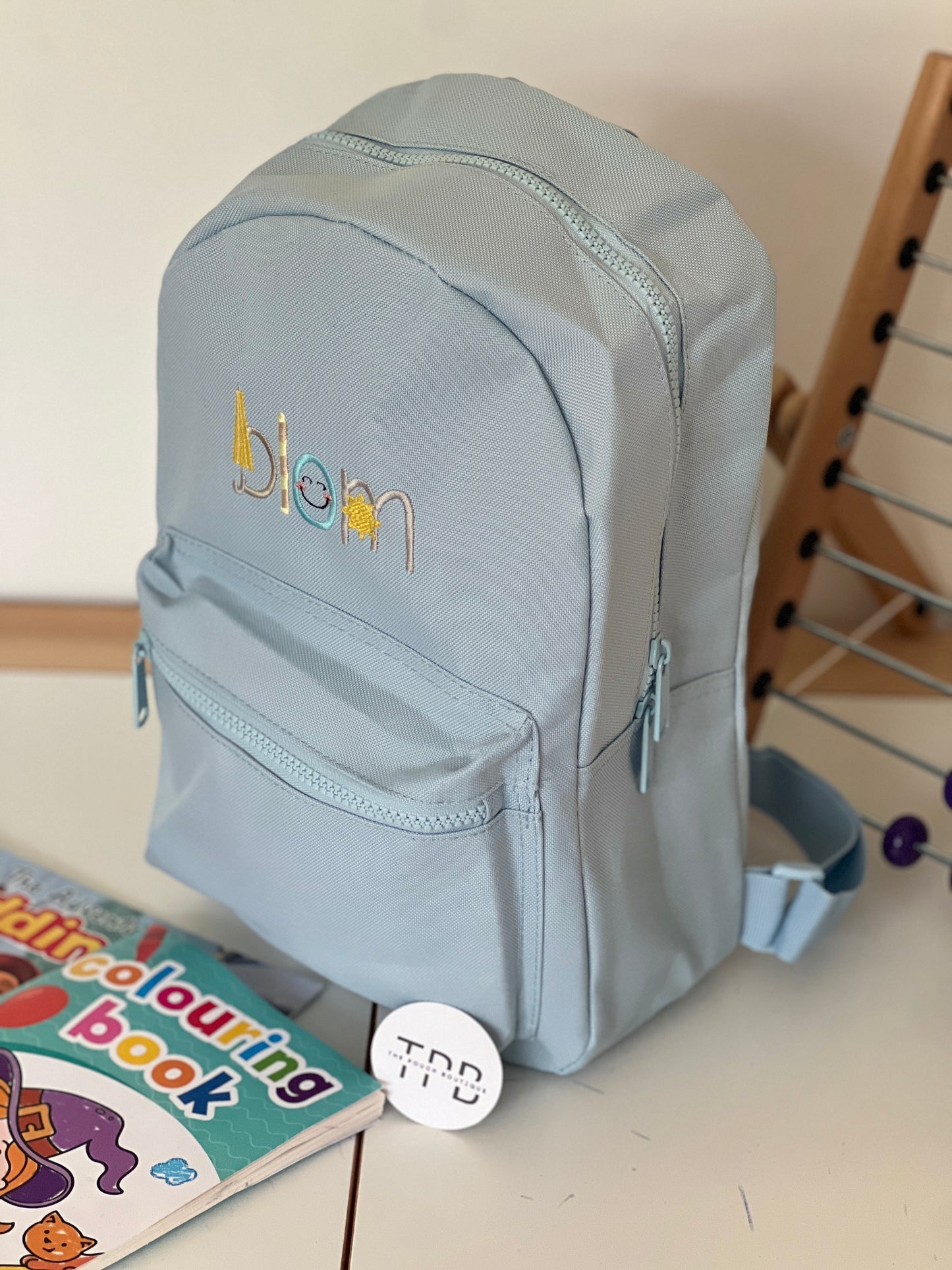 Themed Embroidered toddler backpack