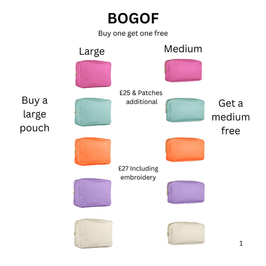 BOGOF large pouch with medium free