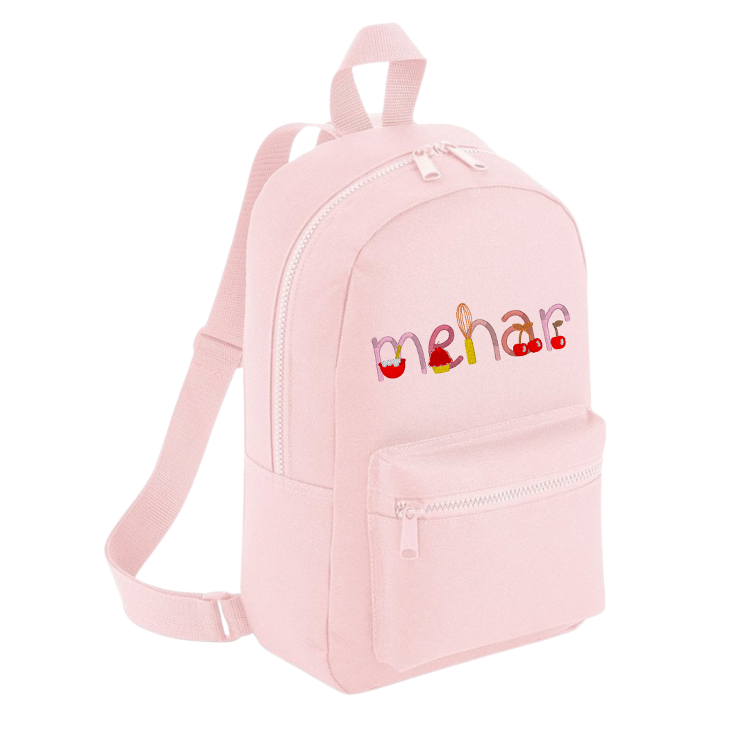 Themed Embroidered toddler backpack