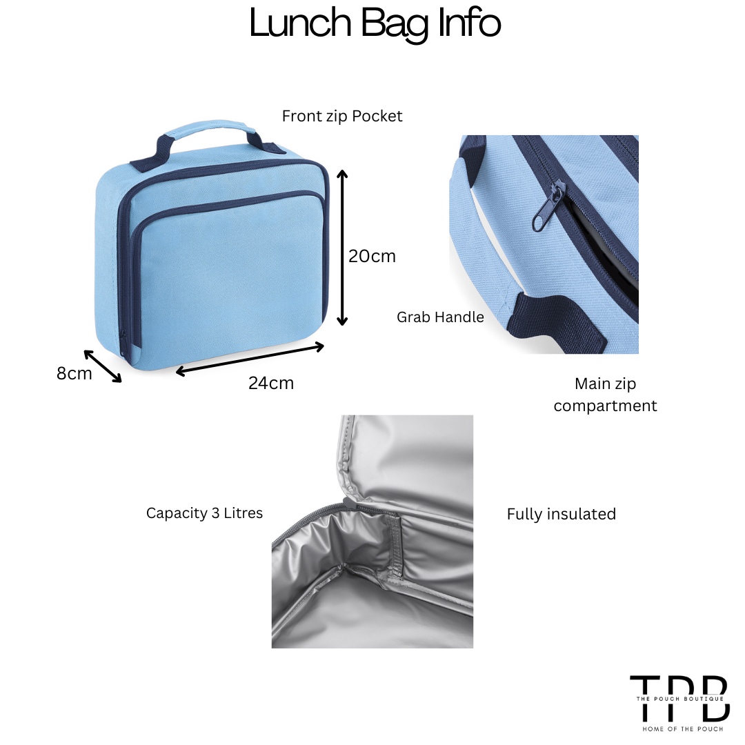 Personalised patch or embroidery lunchbox