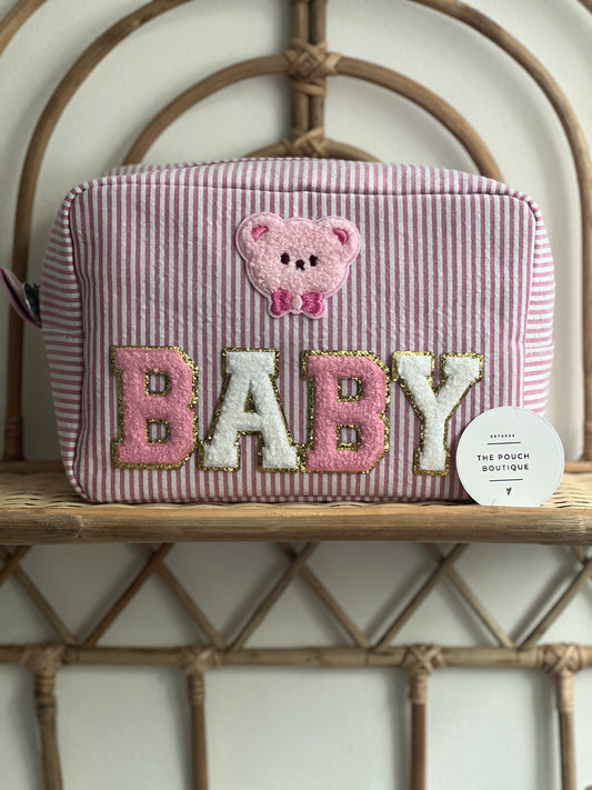 Stripey Seersucker Pouches