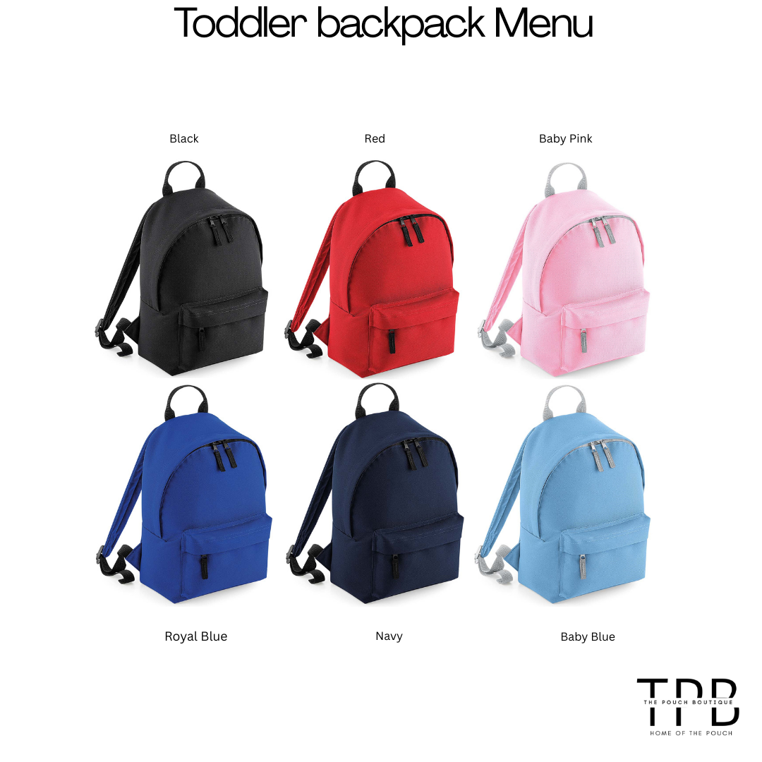Personalised Patch or Embroidery mini toddler backpack