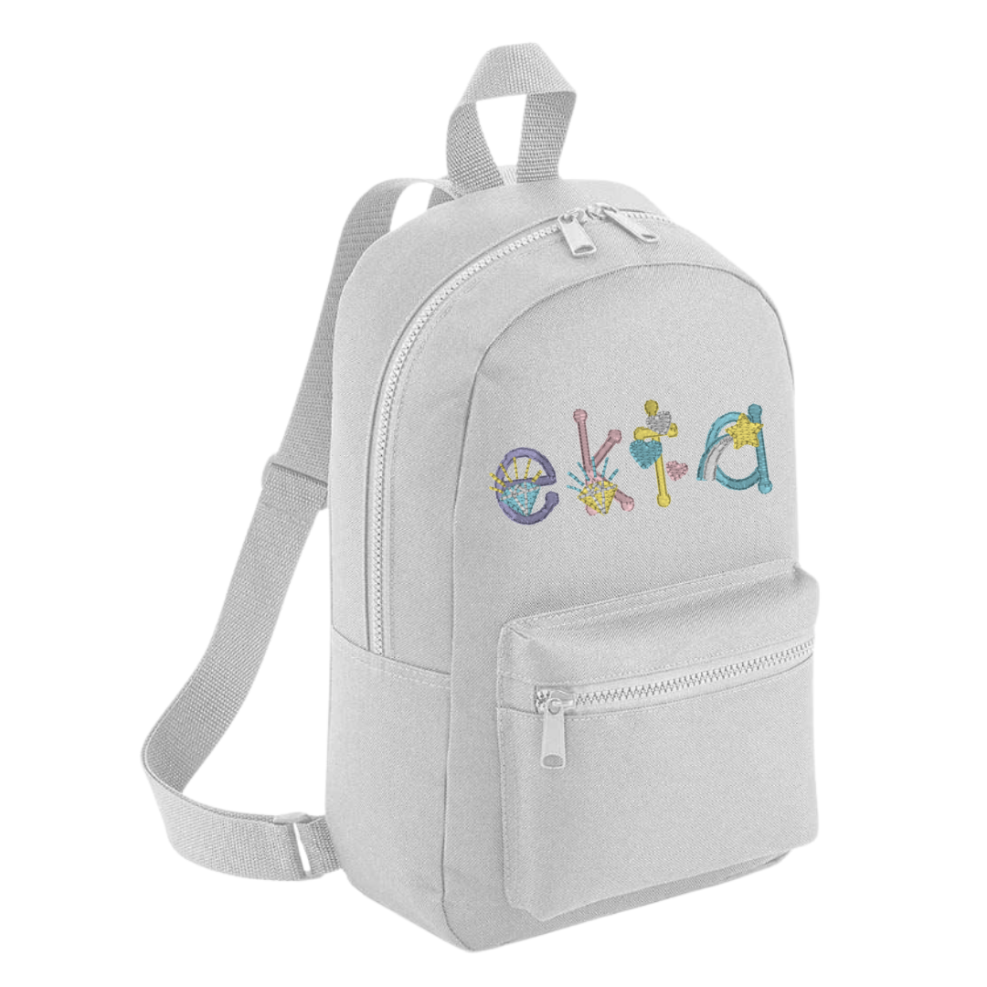 Themed Embroidered toddler backpack
