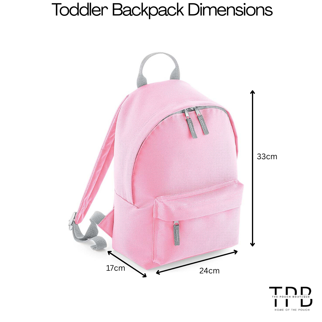 Personalised Patch or Embroidery mini toddler backpack