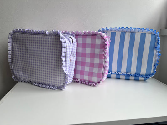 Large Ruffle Pouches