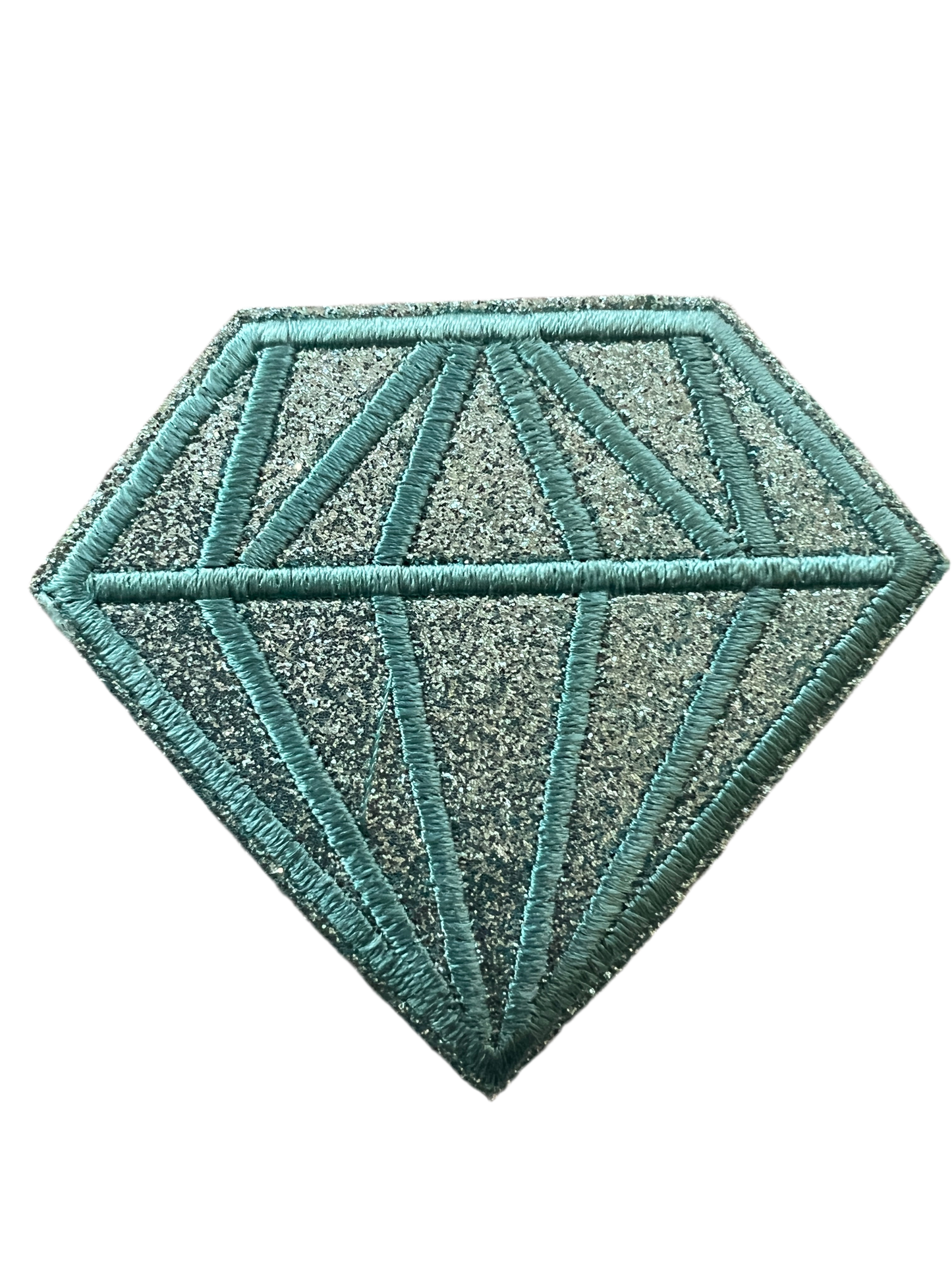Large Embroidered & Glitter Diamonds