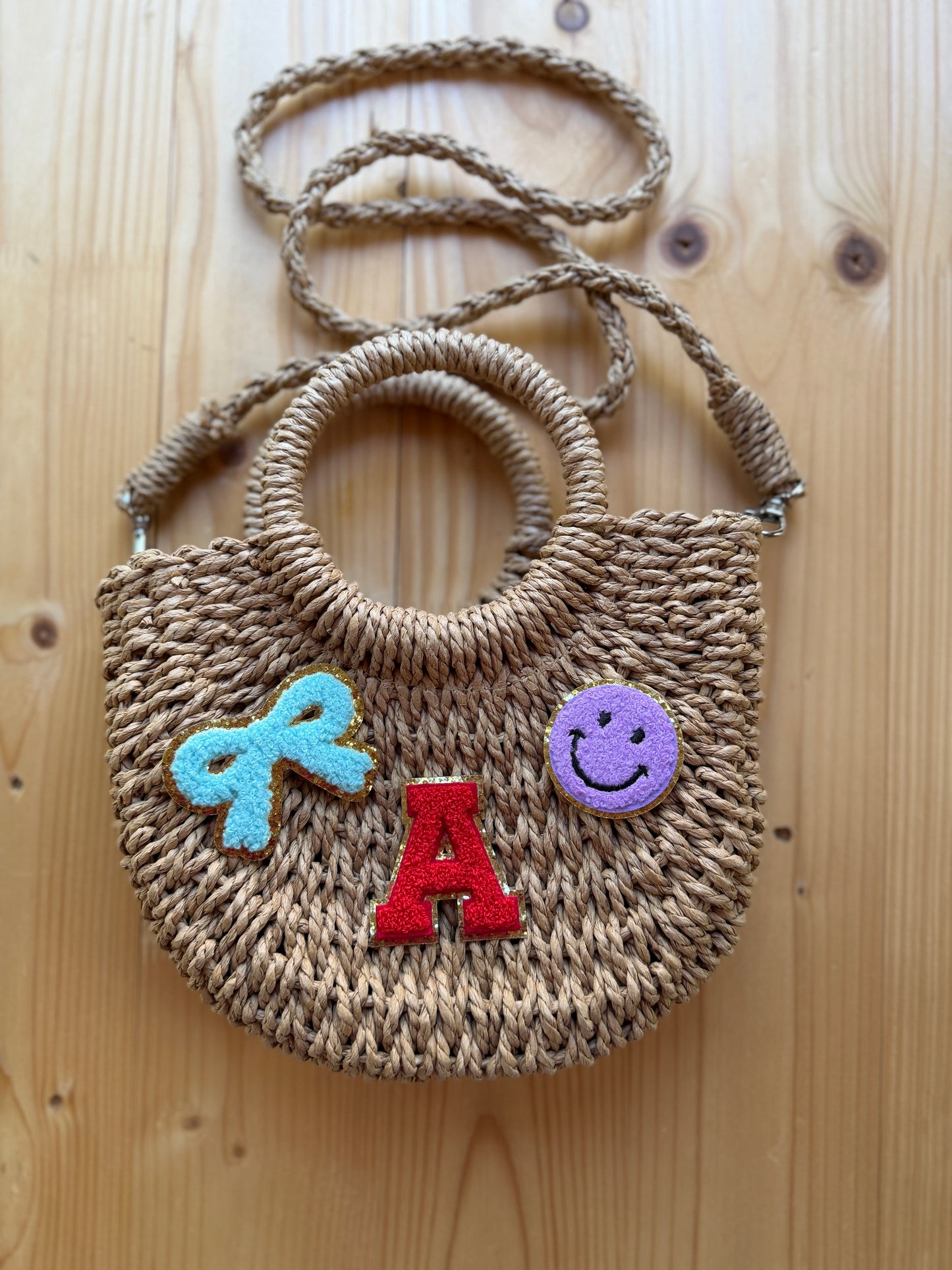 Straw mini handbag