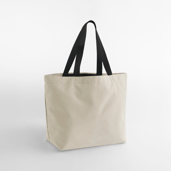 Personalised carryall tote bag with patches or embroidery