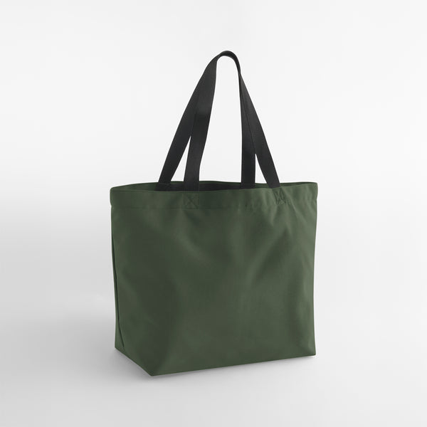 Personalised carryall tote bag with patches or embroidery