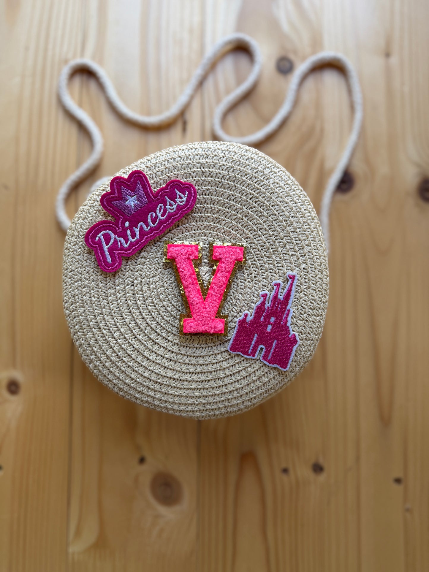 Summer kids or adult woven handbag.