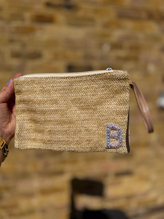 Best selling straw clutch bag.