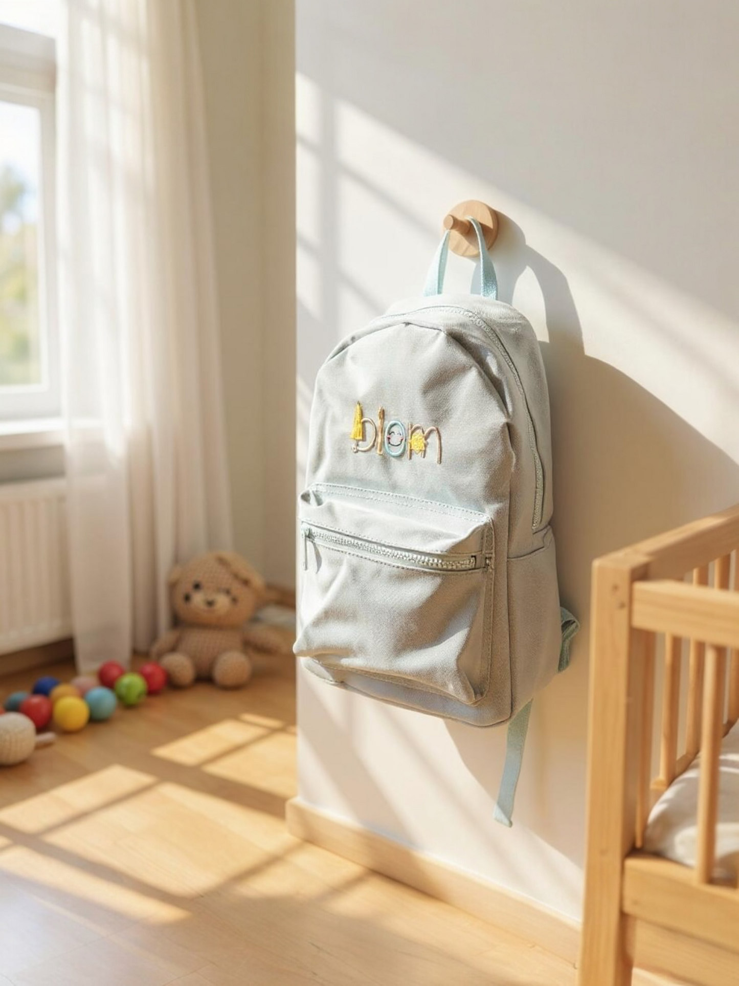 Themed Embroidered toddler backpack
