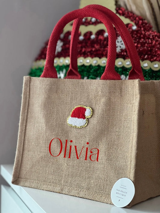 Personalised Christmas Hat Gift Bag