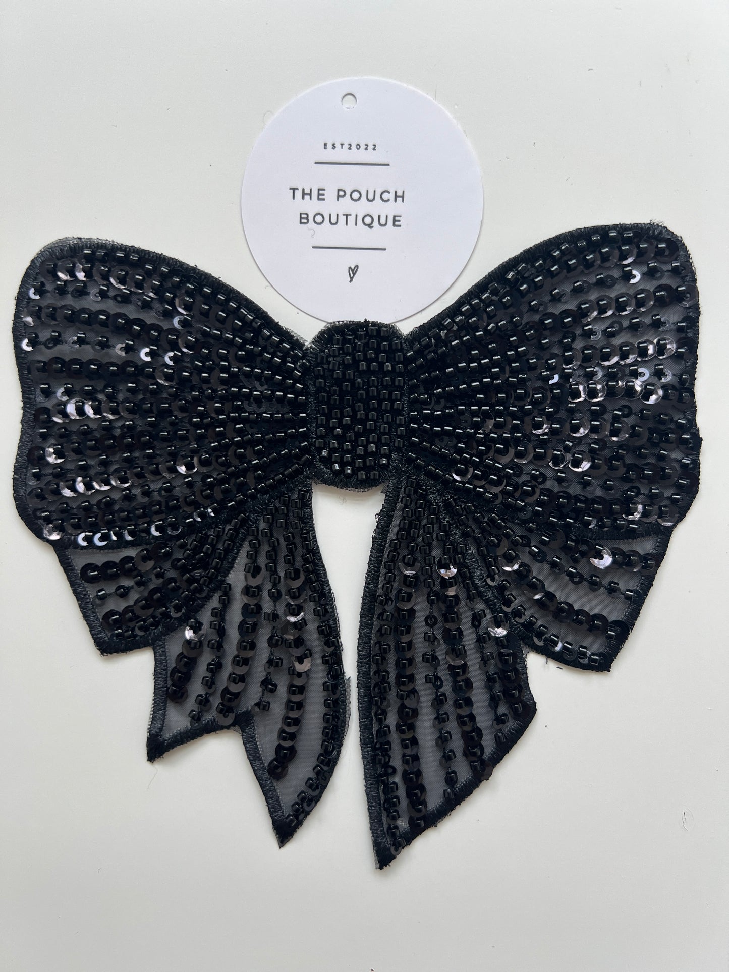 Large Black Pearl Bow