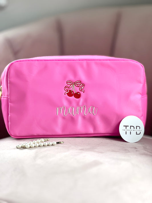 Embroidered Medium Pouch with motifs