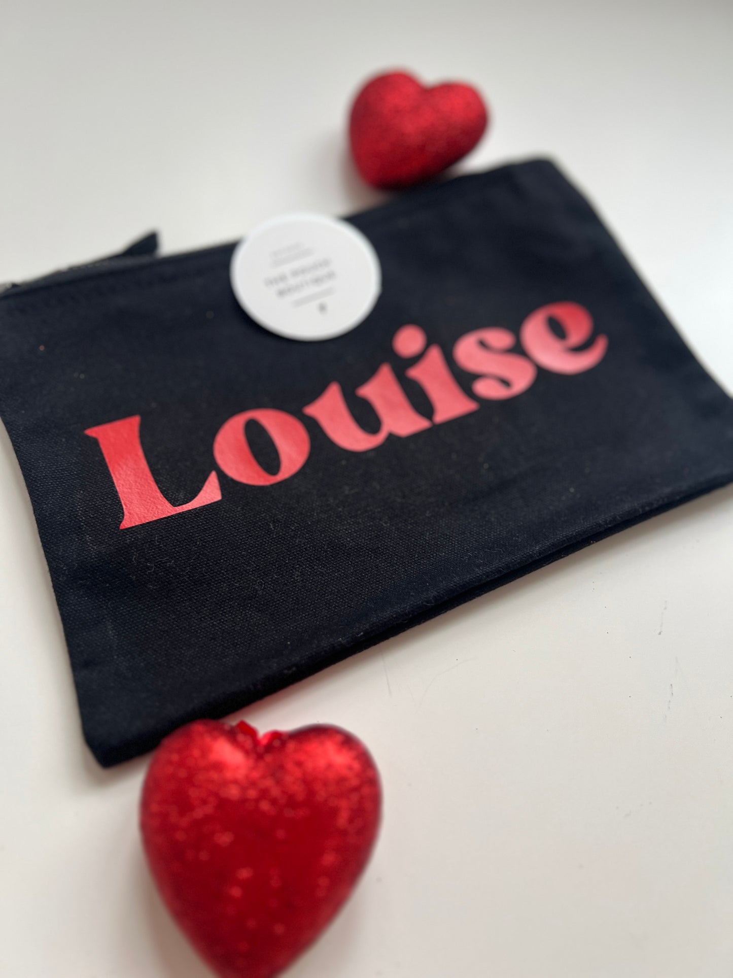 Canvas personalised name pouch - med