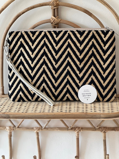 Chevron Clutch bag