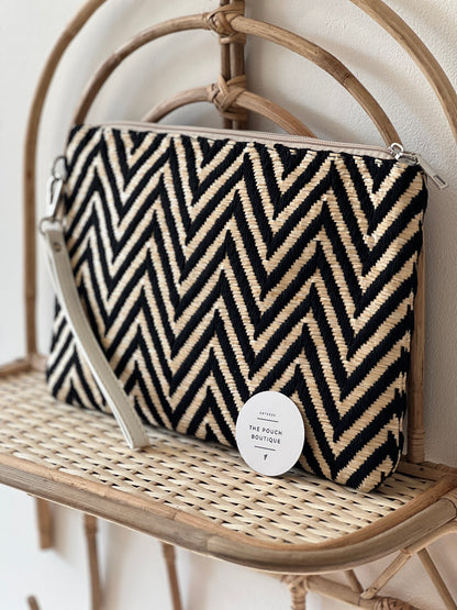 Chevron Clutch bag