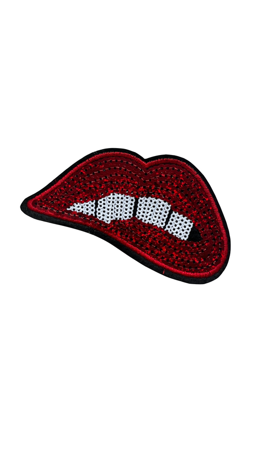 Sequin Biting Lip Patch