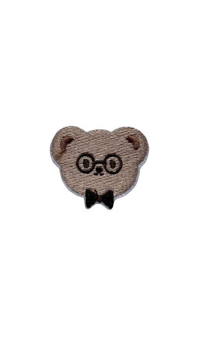 Mini Embroidery Teddy Face Patches