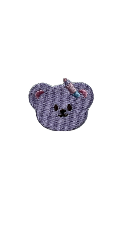 Mini Embroidery Teddy Face Patches