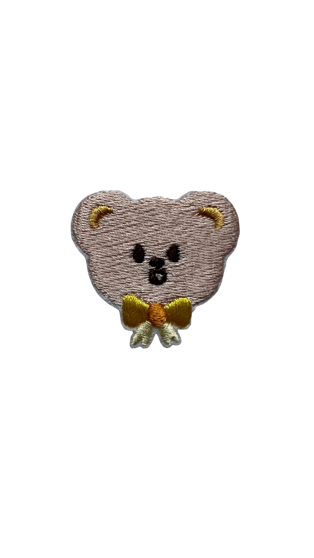 Mini Embroidery Teddy Face Patches