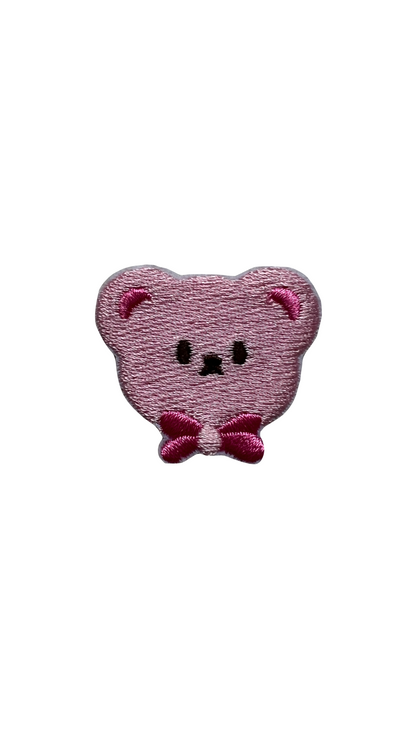 Mini Embroidery Teddy Face Patches